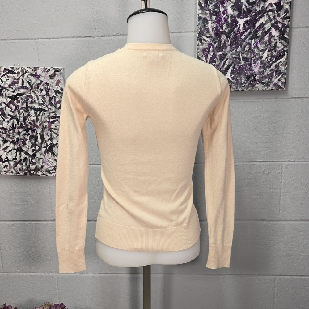 Merona Cream Lace Button-Up Sweater - Picture 7 of 11